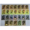 Image 1 : 2.4oz assorted gold etchings Upperdeck hockey trading cards