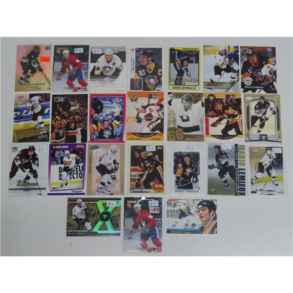 24x Mario Lemieux hockey trading cards