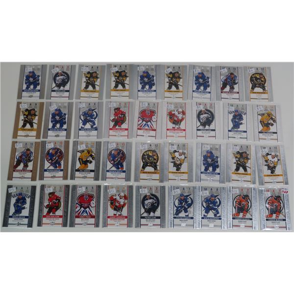 3.3oz of assorted Game day action "Tim Hortons" UpperDeck hockey cards