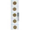 Image 2 : Set of 5 2010 Canadian Navy Centennial Loonies