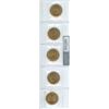 Image 2 : Set of 5 2010 Canadian Navy Centennial Loonies
