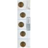 Image 2 : Set of 5 Canadian Saskatchewan Roughriders Centennial Loonies