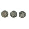Image 1 : 3 1968 Canadian 50 Cent Coins