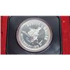 Image 2 : 1875-1975 Calgary Canadian silver dollar - in clam shell case