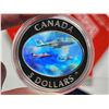 Image 5 : 2006Canadian Forces - Snowbird stamp and coin set - 99.99% Fine silver, Holographic lenticular 5 dol