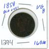 Image 1 : 1858 Canada large penny