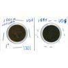 Image 1 : 1882 & 1884 Canada 1¢ VG8