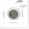 Image 1 : 1910 Canadian Small 5 Cent Coin - 92.5% Silver, 7.5% Copper
