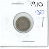 Image 1 : 1910 Canadian Small 5 Cent Coin - 92.5% Silver, 7.5% Copper