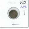 Image 1 : 1910 Canadian Small 5 Cent Coin - 92.5% Silver, 7.5% Copper