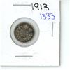 Image 1 : 1913 Canadian Small 5 Cent Coin - 92.5% Silver, 7.5% Copper