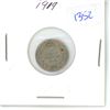 Image 1 : 1919 Canadian Small 5 Cent Coin - 92.5% Silver, 7.5% Copper