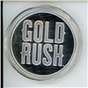 Image 3 : Gold Rush Alaskan Mining Prospecting Coin - 1 Troy Ounce .999 Silver Round with Gold Nugget
