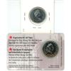 Image 2 : Lot of two Canadian quarters, 1873-1973 RCMP Commemorative 25¢ MS64 & 2000 Creativity 25¢