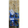 Image 1 : 4 Wall Mounting Part Bins with Air Nozzles, Blower Wand, Quick Coupler, Plug Set, Trailer Tensioners