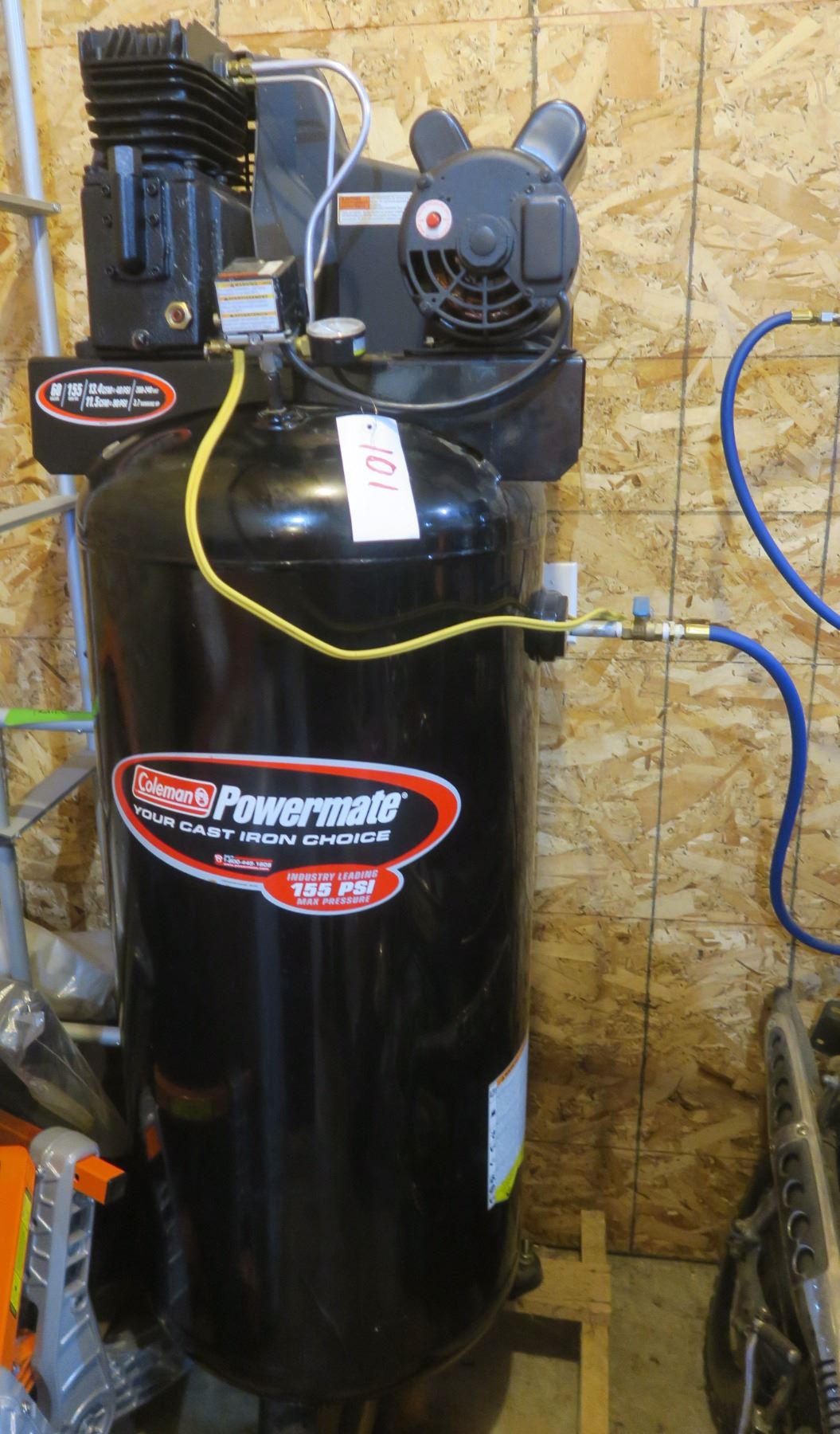 Coleman Powermate 60 Gallon 155PSI 208-240V Air Compressor with Regulator