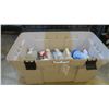 Image 1 : Rubbermaid Bucket with Washer Fluid, Cleaning Supplies, Etc.