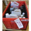 Image 1 : Lot of Automotive fluids + Folding CleaverMade crate