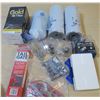 Image 1 : Lot of assorted Automotive parts (includes electrical parts & oil filters, Pure Optic 360 LED Fog La