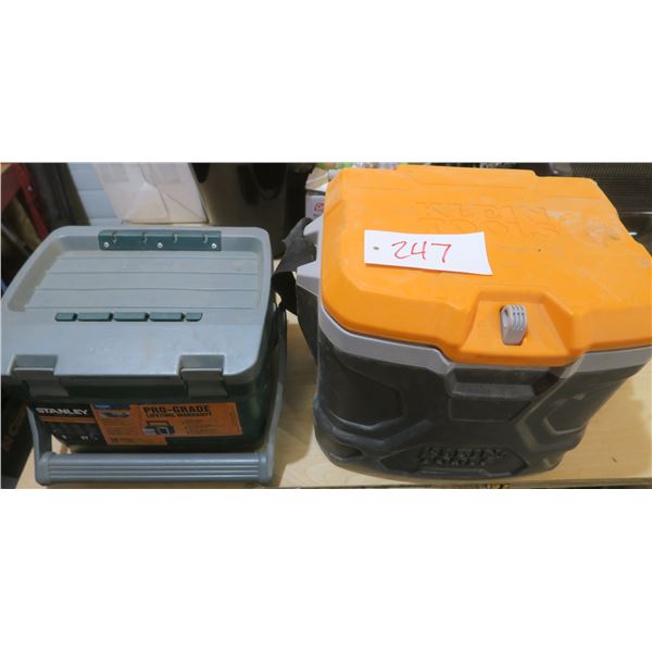 2 coolers - Stanley 7 quart and Klein tools 12? Quart