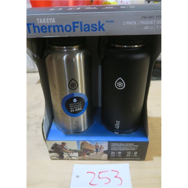2 pack 40 oz Takeya thermoflasks