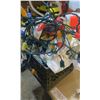 Image 1 : Milk crate of assorted Christmas lights