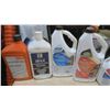 Image 2 : assorted fluids - herbicide, RV cleaner, chain oil, etc.