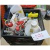 Image 1 : assorted fluids - round up, insecticide, wd-40, etc.