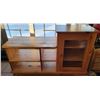 Image 1 : Wood TV Stand (Approx. 47.5"x16"x29.5")