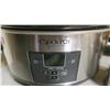 Image 2 : 6.5 quart digital stainless steel Slow Cooker with bonus mini 0.6 quart slow cooker (Model: FB-1532/