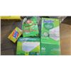 Image 2 : Lot of cleaning supplies (mop bucket/mop/broom/etc.