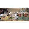 Image 2 : Lot of Assorted glass cups & ceramic/stoneware mugs