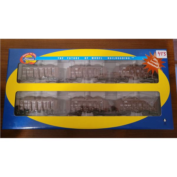 Athearn Model ore train cars 10363 (ore loads included) - New