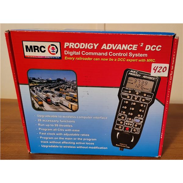 MRC Prodigy Advance 2 DCC Digital Command Control System for railroad model setup.