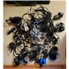 Image 1 : Box of Assorted Electronic cords, chargers, & adapters