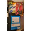 Image 2 : Lot of Office supplies (stamps, stamp pads, white out, scissors, pens)