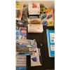 Image 3 : Lot of Office supplies (stamps, stamp pads, white out, scissors, pens)
