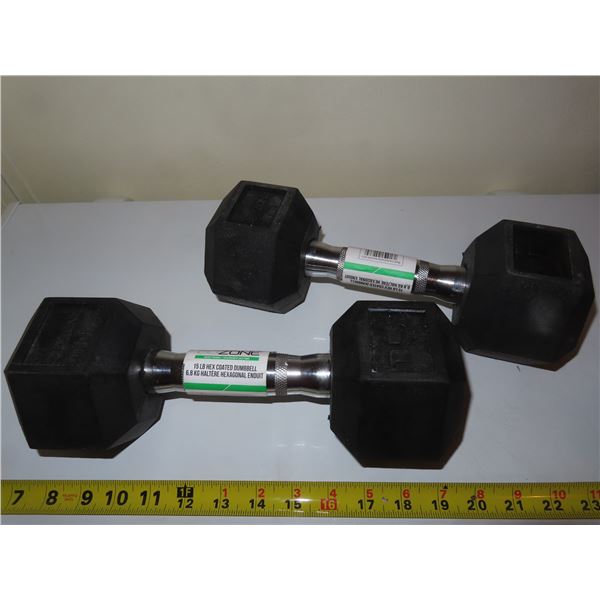 2x 15lb dumbbell (GoZone)