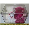 Image 2 : Set of 4 Ty bears inside plastic shadowbox
