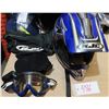 Image 1 : CL-X4 HJC Helmet with goggles, face warmer, and helmet bag - size: XL, DOT