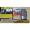 Image 1 : Assorted Car accessories (includes Universal curtain/overnight curtain + smart car pot