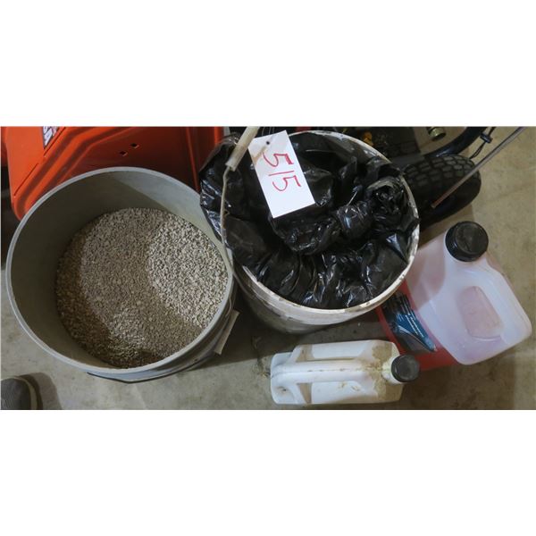 Lot of Heavy Duty Diesel Engine Oil 15W-40 + Plumbing anti-freeze + Granular oil spill absorbent