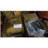Image 1 : 1 Bag and partial bag of concrete mix, and box of finishing nails