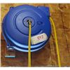 Image 1 : Air Hose Reel, Capacity 3/8" x 65ft, PVC hose, Max W.P. 300PSI/20Bar (Item: L701203)