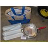 Image 1 : Lot of Assorted kitchen accessories (Includes: cooler bag, pot, strainer pot, etc.)