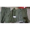 Image 1 : Lot of assorted military pants/shirts/jackets (Shirt/jacket sizes: small-medium, Pants sizes: 27-30 