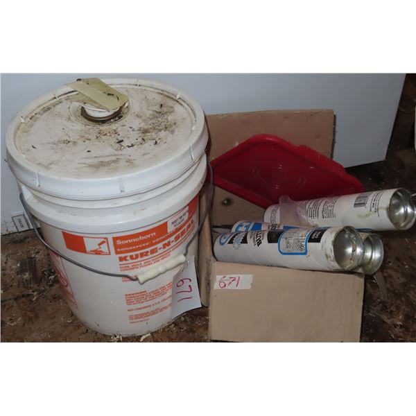 Buttyloid flexible rubber sealant + Pail of Sonneborn Kure-N-Seal