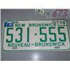 Image 2 : 2 New Brunswick license plates with identical numbers
