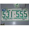 Image 4 : 2 New Brunswick license plates with identical numbers