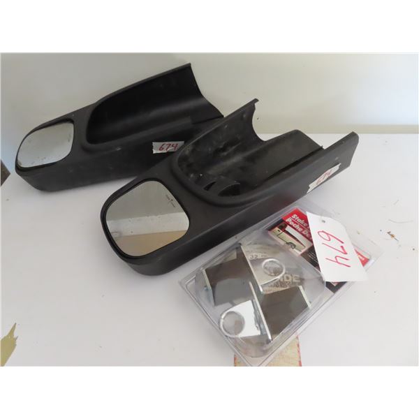 2 truck mirror extenders (Right hand side & Left hand side) + Stake pocket for truck